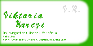 viktoria marczi business card