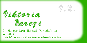 viktoria marczi business card